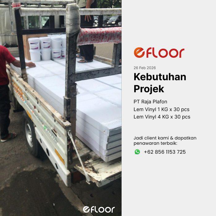Proyek pemasangan lem vinyl EFLOOR 10