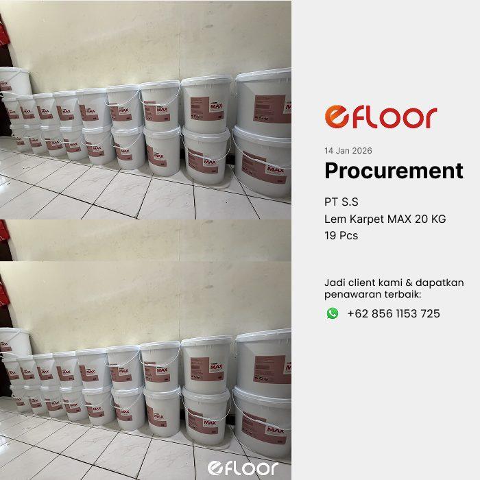 Proyek pemasangan lem vinyl EFLOOR 3