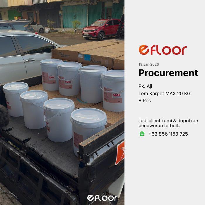 Proyek pemasangan lem vinyl EFLOOR 4