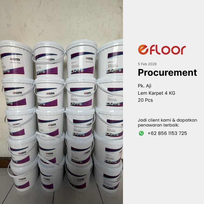 Proyek pemasangan lem vinyl EFLOOR 5
