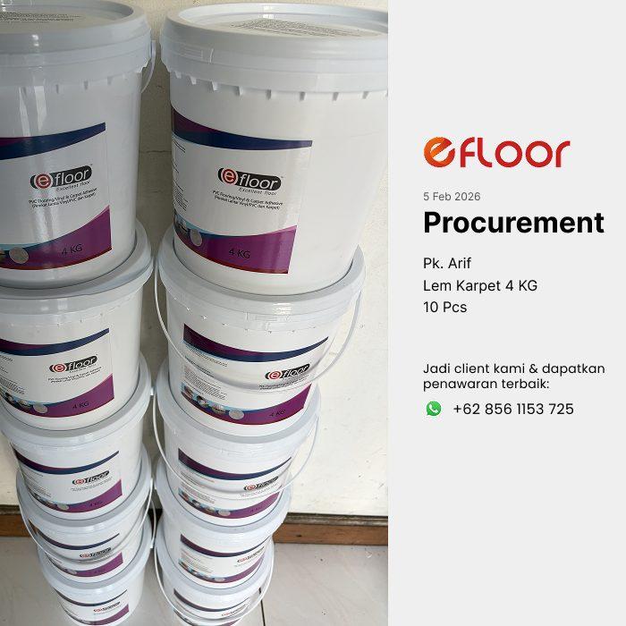 Proyek pemasangan lem vinyl EFLOOR 6