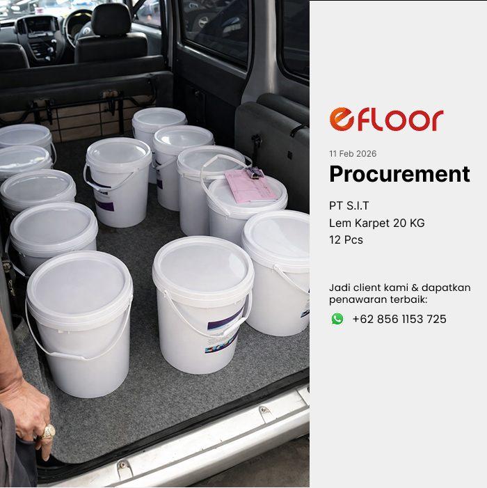 Proyek pemasangan lem vinyl EFLOOR 7