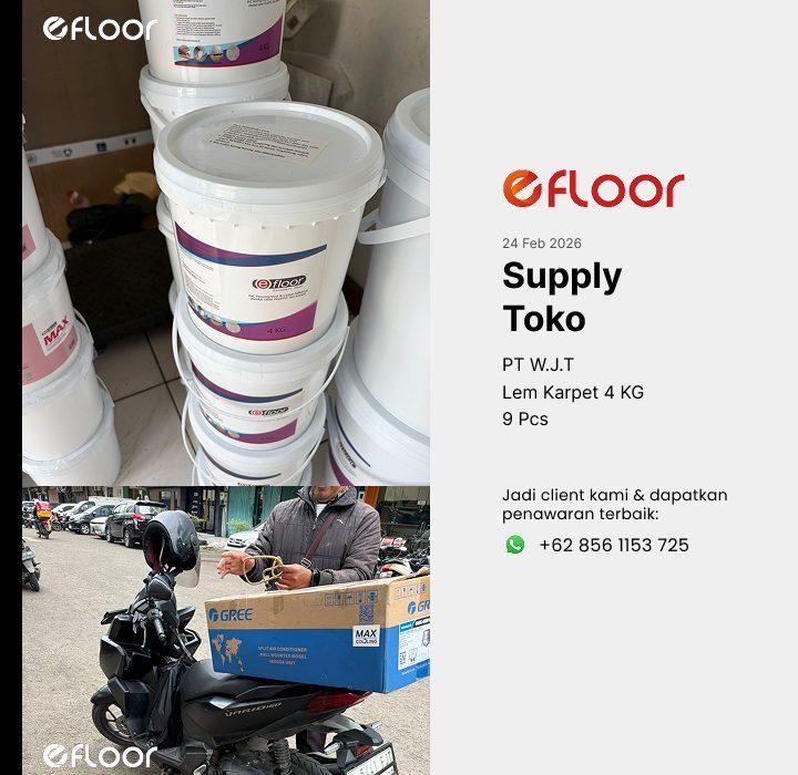 Proyek pemasangan lem vinyl EFLOOR 9